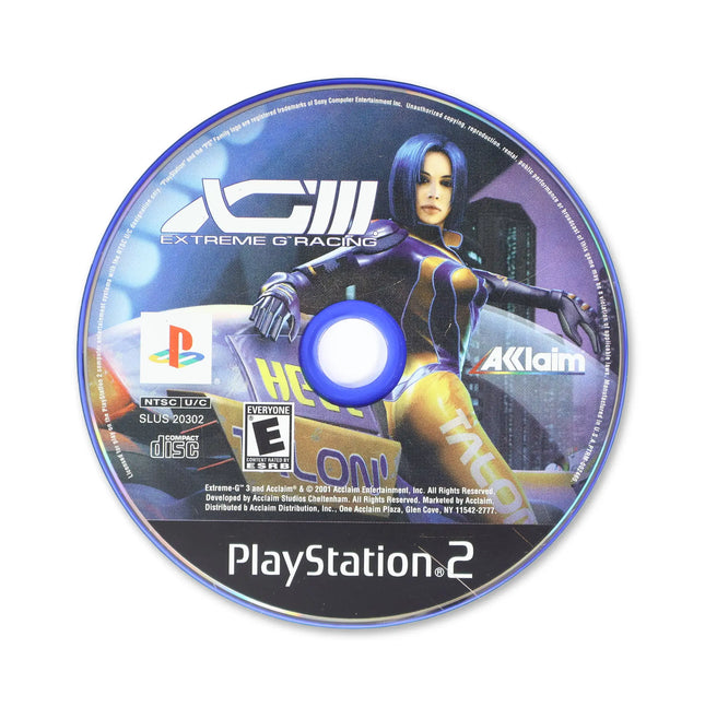 XG3 Extreme G Racing for Sony PlayStation 2 - Disc front with label - Game only.