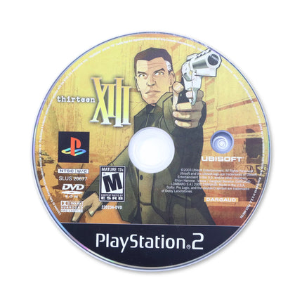 XIII for Sony PlayStation 2 - Disc front with label - Game only.