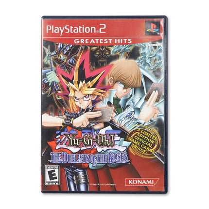 Yu-Gi-Oh Duelists of the Roses [Greatest Hits] for Sony PlayStation 2 - Case front cover - Complete in box or case and game.
