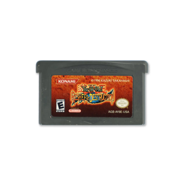 Yu-Gi-Oh Reshef of Destruction for Nintendo Game Boy Advance - Cartridge front with label - Game only.
