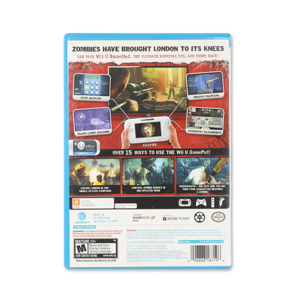 ZombiU for Wii U - Box back - Product gallery.