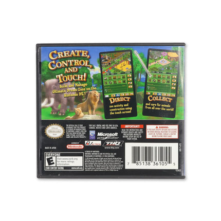 Zoo Tycoon for Nintendo DS - Box back - Product gallery.