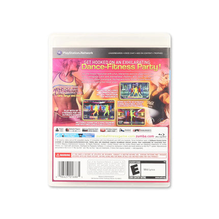 Zumba Fitness for PlayStation 3 - Box back - Product gallery.